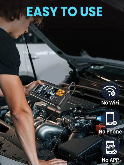 Endoscope Camera With Light Pro Grade Dual Lens 4.3 Inch IPS Screen 1080P HD Borescope inspecting car engine