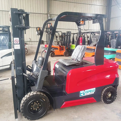 Go-To Narrow Aisle Forklift 2 Ton With Triple Mast For Tight Warehouses Built To Haul Heavy Pallets Shelf Loading Ready Real Workhorse For Industrial Material Handling And Warehouse Lifting Solutions electric forklift in warehouse