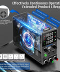 Pro-Grade DC Power Supply 0-32V 0-10A, Adjustable Bench Regulated Switching Unit With Encoder Knob, Four-Digit LED Display