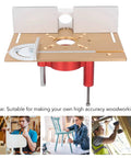 Built Tough Aluminum Router Table Insert Plate With Stainless Steel Lift Base No Bull Setup Killer Accuracy For Small Trimmers with gold finish