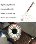 Beefy Mini Bike Steering Bearings Bushing Kit With 6900Z Deep Groove Ball Bearings installation diagram and close-up view.