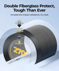 Arch Pro 200W Anti Shading N Type Fiberglass Flexible Solar Panel curved to demonstrate 270-degree flexibility and durability