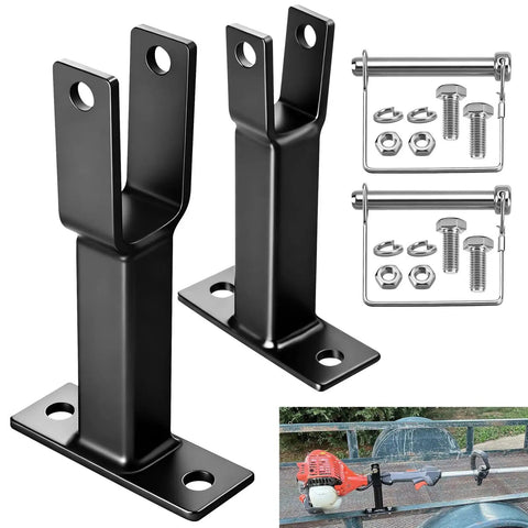 Heavy Duty Trailer Trimmer Rack With Lockable Hardware Racks For Weed Eaters, Edge Trimmers, Straight Shaft Units And Extension Hedgers components