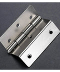 One Piece 44mm Silver Three Page Folded Hinge For Wood Boxes Cabinets Doors Drawers And Furniture Decorative Hardware Great For DIY Projects
