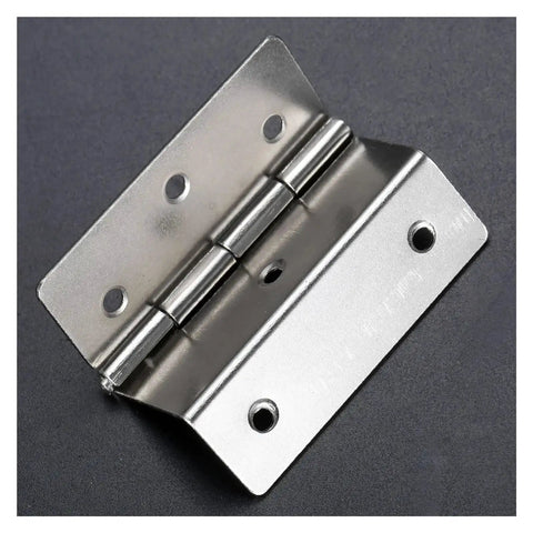 One Piece 44mm Silver Three Page Folded Hinge For Wood Boxes Cabinets Doors Drawers And Furniture Decorative Hardware Great For DIY Projects