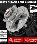 Front Wheel Bearing Hub Assembly For Expedition F150 Lincoln Navigator 2011 2014 6 Lug 4WD 4x4 ABS Ready Direct Fit Replacement 515142 Premium Heavy Duty Replacement Built To Last For Longevity And Smooth Operation with ABS sensor, anti-lock brakes, and superior sealing displayed.
