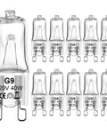G9 Halogen Bulb 40 Watt 120 Volt Dimmable T4 Bi Pin Base For Chandeliers Pendants Cabinet Lights Landscape Lights Replacement
