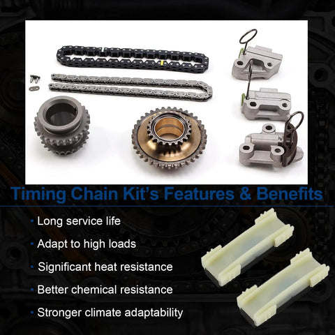Beefed Up Mercedes Benz 4.7L V8 Turbo M278 Timing Chain Kit With Chains Sprockets Tensioners Features Benefits