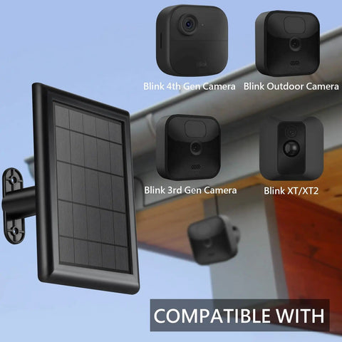 5W Solar Panel Charger With 3500mWh Internal Battery 2 Pack Outdoor Power Kit For Outdoor Cams with adjustable mount and cameras