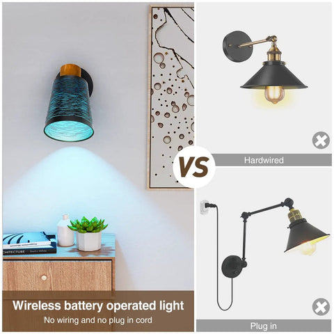 Two Pack Plug In Dimmable RGB White Wall Lights with Smart Bulb and Switch Control, app control comparison image.