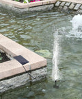Separate Solar Panel Fountain Kit With 1.8W Upgraded Pump, 3M Cable, And 4 Nozzles For Bird Bath Or Garden Ponds in action