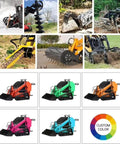 All Terrain Rubber Tracked Skid Steer Loader With Heavy Duty Build And High Flow Hydraulics For Farm Work, custom color options