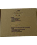 Brown cardboard packaging of Wireless Wi Fi Video Doorbell Camera With Night Vision And Two Way Audio, product warnings visible.