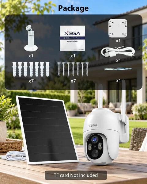 Tough As Nails 4G LTE Solar Cellular Security Camera With Built In Sim Card Runs Smooth Without WiFi Secures remote monitoring package with accessories.