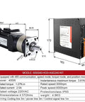 Rock Solid Ac Servo Motor With Complete Drive Kit 400 Watt 220 Volt contains dimensions for CNC application settings.