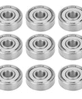 Stainless Steel Roller Ball Bearings 6x19x6mm Set Of 10 For Skateboards Inline Skates And Electric Skateboards Double Shielded