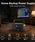 Kick Back With This 650W Portable Power Station, 576Wh LiFePO4 Battery, Fast Solar Generator For Camping in a home setting.