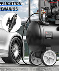Air compressor with 6mm OD Ball Valve Air Flow Control Valve Push To Connect Fitting BVU6 Pack Of 3 for pneumatic lines in use