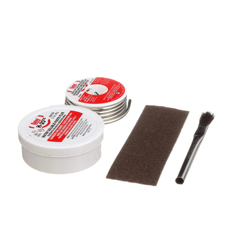 Lead Free Plumbing Solder Kit With Flux For Water Lines One Quarter Pound Solder And One Point Seven Ounce Flux Copper Tin Silver Alloy