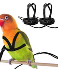 XL Parrot Harness And Leash Set For Outdoor Flight Training, Adjustable Anti Bite Design, Lightweight Rope Kit For Birds on perch