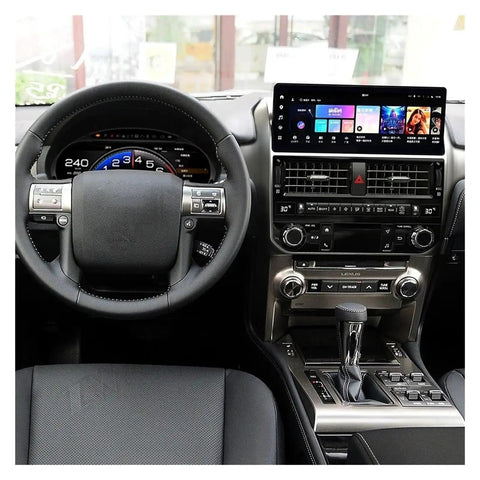 12.3 Inch LCD Dash Instrument Cluster For Lexus GX 2010 2021 Drop In Digital Speedometer Display With Built In Circuit Module For Smooth Idle Steady Acceleration And Sharp Readouts, installed in Lexus GX cabin