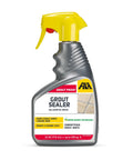 Top Shelf Water Based Grout Sealer Spray For Tile And Stone Heavy Duty Stain Shield in a 24 oz spray bottle.