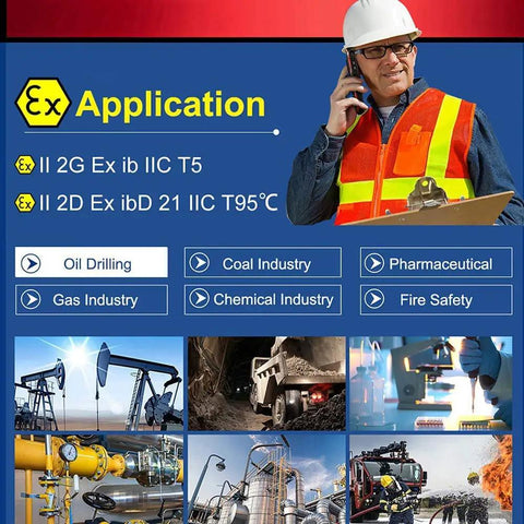 Built Like A Tank Heavy Duty Rugged Smartphone With ATEX Zone 1 Safety Rating, Rock Solid IP69K Protection, 6.3 Inch FHD Display, And A Massive 8000mAh Battery That Handles Any Throwdown Without Breaking A Sweat. تجهیزات ایمنی برای صنعت های مختلف.