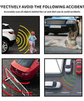 Rear Backup Radar System With 4 Parking Sensors, Distance Detection, LED Distance Display And Audible Warning, Universal Fit For Most Bumpers, Easy Drill Installation, Black Color in use