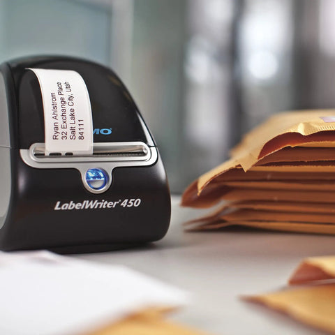 Top Shelf Peel And Stick Mailing Address Labels For Thermal Printers White Adhesive Tape 1 1 8 X 3 1 2 Inches on LabelWriter 450.