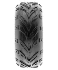 Front view of Pair Of 2 ATV Go-Kart Tires 145/70-6 6 PR Tubeless All Terrain Off Road Tires showing tread pattern and design.