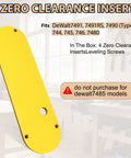 Zero Clearance Insert Throat Plate Set (3-Pack) For Popular Table Saws With Leveling Screws And Easy Height Adjustment,