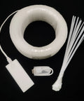LED Fiber Optic Mesh Light Kit For Ceiling And Christmas Tree, includes 6 meter net lights and touch button controller