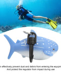 Cartoon Fish Silicone Regulator Cover With Clip Second Stage Protector For Dive Gear Whale Shark Design in underwater setting