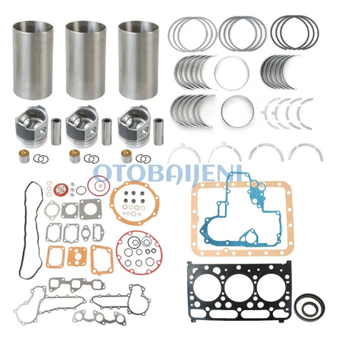 D1503 Engine Overhaul Rebuild Kit With Valve Kit For Kubota D1503 Engines Fits Tractors L2900 L3000 L3010 L3130 Excavator KX913 U35