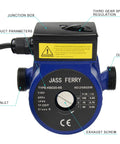 Hot Water Recirculation Pump 115V 3/4 Inch NPT for Solar Water Heaters and Boilers, front view of quiet cast iron circulator