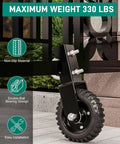 6 Inch Gate Wheel Heavy Duty Caster For Metal Gate Tubes 330 Lb Capacity Under Mount Sliding Gate Roller with rubber tire