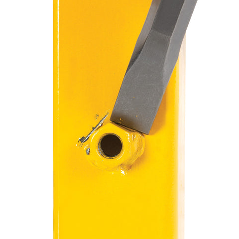 Pro Grade 7 Piece Punch And Chisel Set Built With High Carbon Steel For Metalworking close-up of chisel on yellow metal surface