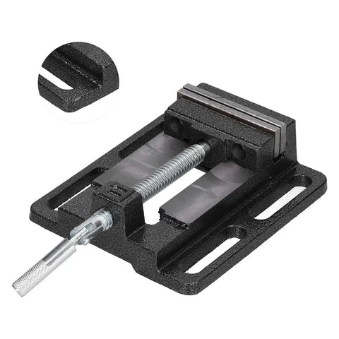 Mini Bench Vise 6.1 By 5.5 Inch Cast Iron Drill Press Vise With 180 Degree Rotatable Workbench Clamp shown