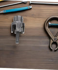 Uonlytech 3Pc Pipe Threading Tool Kit For Pvc Pipes Internal External Thread Cutter Compatible With Electric Drill Plumbing Threader Set And Installation, showing a close-up of a metal thread cutter on wood.