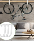 8 Pack Flat Bike Hooks For Garage Storage Elevate Overhead Racks And Wall Shelves Thickened Iron Hangers Easy Bike Hanging