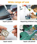 120 Piece Eyeglass Repair Kit With Tiny Screws Nuts And Universal Screwdrivers for glasses, toys, watches, and phones repair.
