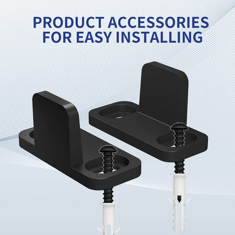 Sliding Barn Door Floor Guide Set Beefy Aluminum T Guide Floor Mounted Bottom Guides Heavy Duty Barn Door Hardware Adjustable
