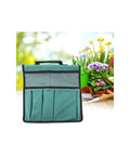 Foldable Garden Kneeler With Tool Pouch And Multiple Pockets, Portable Kneeling Stool Bench For Gardening shown with flowers