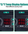 Celsius and Fahrenheit display on Soldering Iron Station 750W Dual LCD Digital SMD Rework Kit With Hot Air Gun 2 In 1
