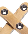 Close-up of Heavy Duty Bronze Horizontal Door Pivot Hinges 2 Pack Concealed Hinges For Secret Doors And Exterior Use Quiet Smooth