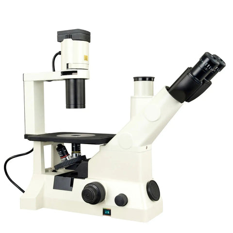 Inverted Phase Contrast Microscope With 40X 100X 200X 400X Magnification, Infinity Plan Phase Contrast And Brightfield Optics, crisp lab imaging for classrooms, research, and hobbyist use