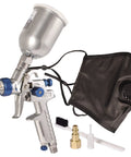 Premium Hvlp Air Spray Gun For Auto Touch Up Paint And Car Detail Work With Four Point Two Oz Cup Stainless Steel Needle ultra fast spray setup.