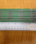 One Eighth Inch By Seven Inch Ground Finish Pure Tungsten Electrode 10 Pack for TIG Welding with ruler scale