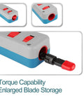 Impact Punch Down Tool with Enlarged Blade Storage for 110/66 Blades, heavy duty terminal insertion tool for CAT5/6 cables