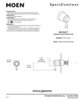 Belfield Volume Control Valve Trim Kit Chrome Finish With Three Quarter Inch Valve Inlet And M Pact System Compatibility blueprint